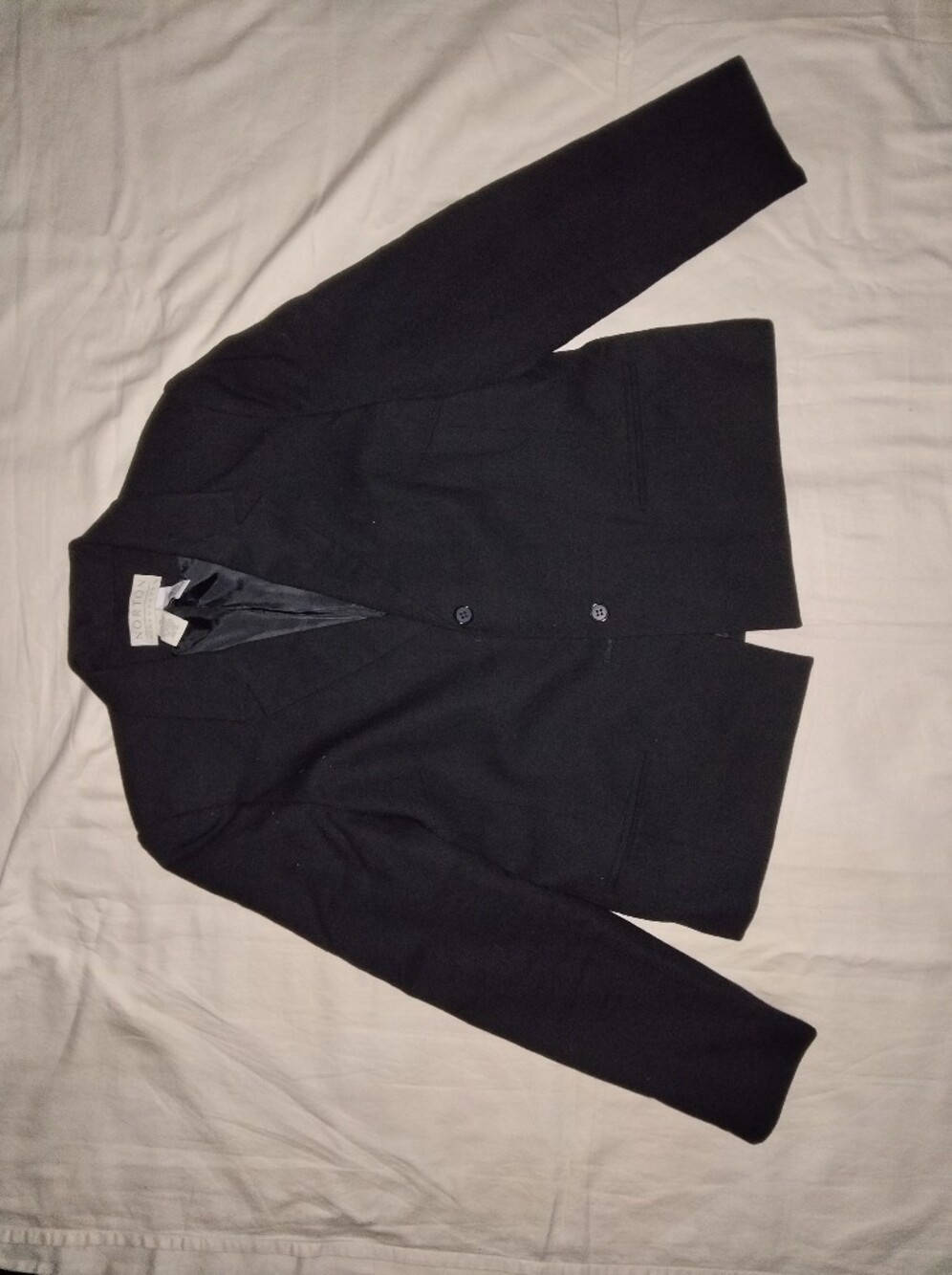 Norton McNaughton Black Two-Button Sport Coat